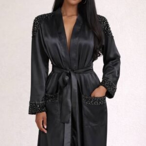 The NOCTURNE beaded robe.